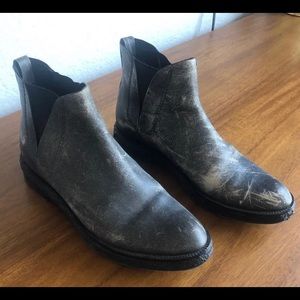Alexander Wang Grey Distressed Boots 36.5 US 6.5